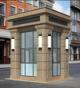 Kiosco de <span class=keywords><strong>casa</strong></span> prefabricada modular de estilo europeo personalizado, diseño versátil, para Parque, oficina, inodoro, cabina protectora de estructura de acero duradera - Product Image 2