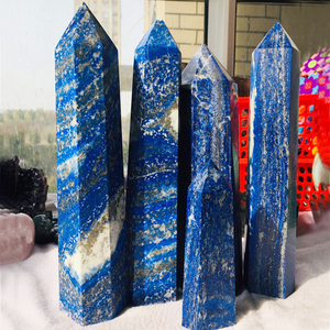 Columna de cristal Natural de 8-15cm, varita de un solo punto, <span class=keywords><strong>Prisma</strong></span> <span class=keywords><strong>Hexagonal</strong></span> de cristal, torre de piedra de fundición blanca, decoración del hogar, artesanías de piedra - Product Image 6
