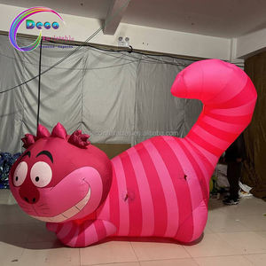 Inflable de dibujos animados Animal modelo Rosa lindo Led inflable <span class=keywords><strong>gato</strong></span> de Cheshire - Product Image 2