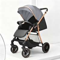 Poussette tout-terrain compacte, lavable et durable JXB High Landscape pour les voyages en avion