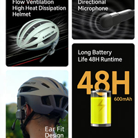 Casco de Ciclismo INVEER S2 Pro con Auriculares Bluetooth Integrados, Casco de Bicicleta con Llamadas Manos Libres Inalámbricas para Scooter Urbano
