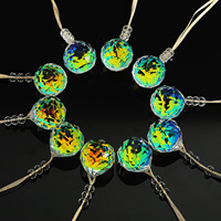 10 pièces coloré cristal attrape-soleil prismes suspendus ornement arc-en-ciel fabricant lustre lampe gouttes pendentif maison jardin décoration