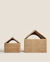 Bobai Factory tissé à la main 100% écologique jacinthe d'eau maison pour animaux de compagnie herbe de mer panier de lit pour animaux de compagnie pour chiens chats avec des prix bon marché