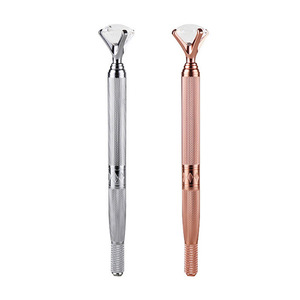 Pluma manual de microblading de acero inoxidable de una sola punta con diamante para maquillaje permanente de cejas - Product Image 5