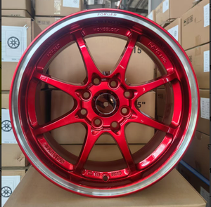 ล้อแม็กซ์ JDM สมรรถนะสูง ขนาด 15 นิ้ว รุ่น CE28 สีแดงแคนดี้ 8 ก้าน ดีไซน์คลาสสิก น้ำหนักเบาพิเศษ - Product Image 2