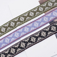 Ruban Jacquard Ethnique Personnalisé de 40mm Certifié Oeko-Tex Sangle Accessoires de Vêtement Sacs Textiles de Maison