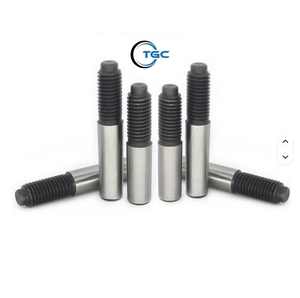 Precision taper pin double ended <b>threaded</b> stud hardened steel industrial fastener for machinery automotive <b>tool</b> engineering use - Product Image 1