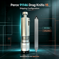 Cuchilla de Corte Drag Knife 15, Herramienta de Alta Precisión para Letreros Publicitarios, Vinilos Adhesivos, Cartón, Máquina de Corte