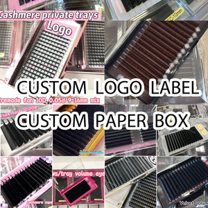 Оптовая продажа, матовые черные накладные ресницы 0,03 отдельных кашемировых ресниц, накладные ресницы - Product Image 6