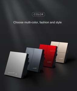 Interruptor de Pared Inteligente de 1/2 Botón, Colorido, Novedad 2026, con Control por Voz de Google Home y Alexa, 10A, Material de PC - Product Image 6