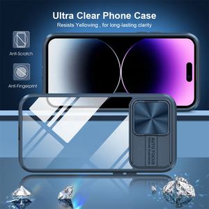 Étui de <span class=keywords><strong>protection</strong></span> de fenêtre à glissière pour <span class=keywords><strong>iPhone</strong></span> 13 14 Pro Max Offres Spéciales, étui de téléphone à haute transparence - Product Image 4