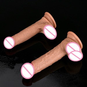 Boutique de gode populaire vagin anal doux gode artificiel masturbateur féminin manuel double couche tige de massage en silicone liquide - Product Image 4
