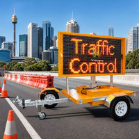 Remolque Móvil con Pantalla LED de Mensajes Variables para Seguridad Vial en EE. UU. y Australia, Cumple con las Normas DOT