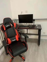 En Çok Satan RGB LED Işıklı Metal + Ahşap Yapılı PC/Laptop Oyun Masası/İş İstasyonu