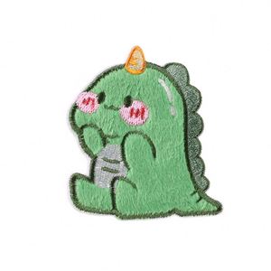 Stock Self Sticker Kawaii Embroidery Cartoon Furry Rabbit Goose Dinosaur Dog Cat Patch for Bag Phone case Decoration - Product Image 4