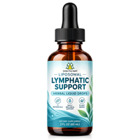 Gouttes de drainage lymphatique liposomales à marque privée 11-en-1 – Complément naturel à base de racine de bardane, échinacée et calendula – Dosage liquide oral