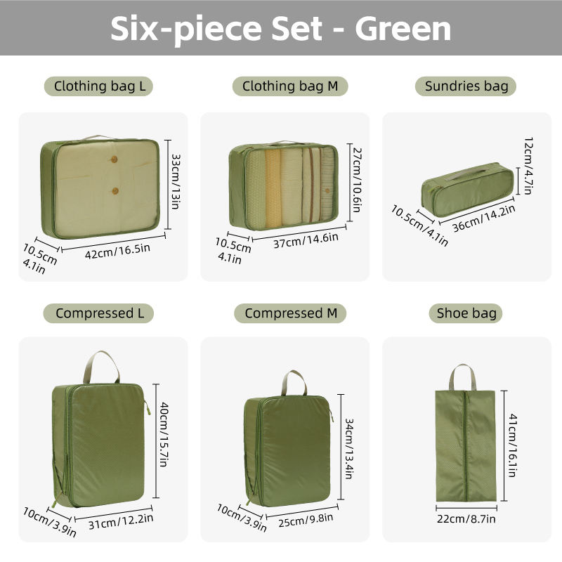 6pcs set green