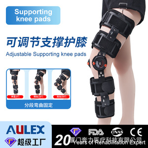 Benli <b>Knee</b> <b>Brace</b> Postoperative Rehabilitation <b>Support</b> Black Adjustable Unisex Leg Joint Fixation <b>Brace</b> for Recovery and - Product Image 4