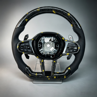 Volant de voiture personnalisé en fibre de carbone pour BMW G30 G20 G01 G02 G05 G06 G07 M4 M5 F90 M8 X3 X4 X5 X6 F40 F44 F97 F98 F95 F96