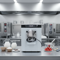 Machine à crème glacée commerciale, crème glacée dure, gelato, cornet de crème glacée, nouvelle machine à tambour sucrée, entièrement automatique, de bureau