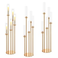 Chandeliers décoratifs en fer pour mariage et Noël, vaisselle durable électroplaquée