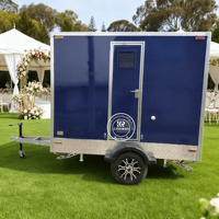 Toilettes publiques mobiles Salle de bains de luxe Remorque portable Toilette avec douche Toilette de camping Toilette mobile Vip Porta Potty Trailer