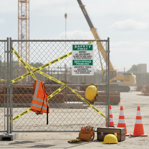 Panneau de sécurité bilingue : signaliser tous les accidents au <span class=keywords><strong>superviseur</strong></span> sur aluminium - Style OSHA/ANSI pour <span class=keywords><strong>entrepôt</strong></span>, chantier de construction - Product Image 5