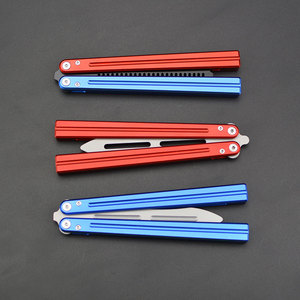 Couteau de pratique pliant sans lame, personnalisable, vente en gros d'usine, pour entraînement manuel en extérieur, manche en aluminium, couteau CS:GO - Product Image 2