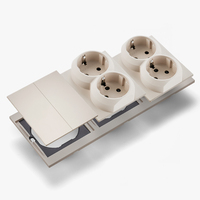 Interruptores y Enchufes de Pared WESA Ultrafinos con Botón Pulsador de 1/2/3 Vías, Enchufe Europeo de 1/2 Vía, Combinación Libre, Diseño Moderno de Lujo