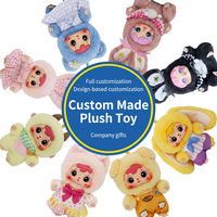 Porte-clés en peluche douce personnalisable, motif animaux de dessin animé, style pantoufle, fabricant de porte-clés en peluche rembourrés