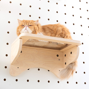 Iwood - Rascador de Pared para Gatos, de Madera, para Montar en la Pared, sin Necesidad de Taladrar, para Uso Doméstico, Tamaño Mediano, Accesorios para Rascador de Gatos - Product Image 4