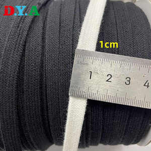 Cor personalizada Grosso Natural 10mm Flat Tube Trançado Algodão <span class=keywords><strong>Cord</strong></span> para Vestuário - Product Image 3