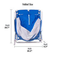 Chaise de plage pare-soleil d'extérieur, tabouret de repos pliable, porte-boissons intégré, auvent réglable