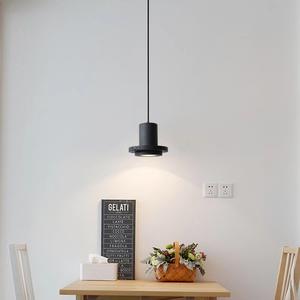 Lámpara de Techo de Estilo Industrial de Una Sola Cabeza, Diseño Creativo Minimalista, Piedra Negra para Cafetería, Restaurante, Lámpara de Línea Larga - Product Image 2