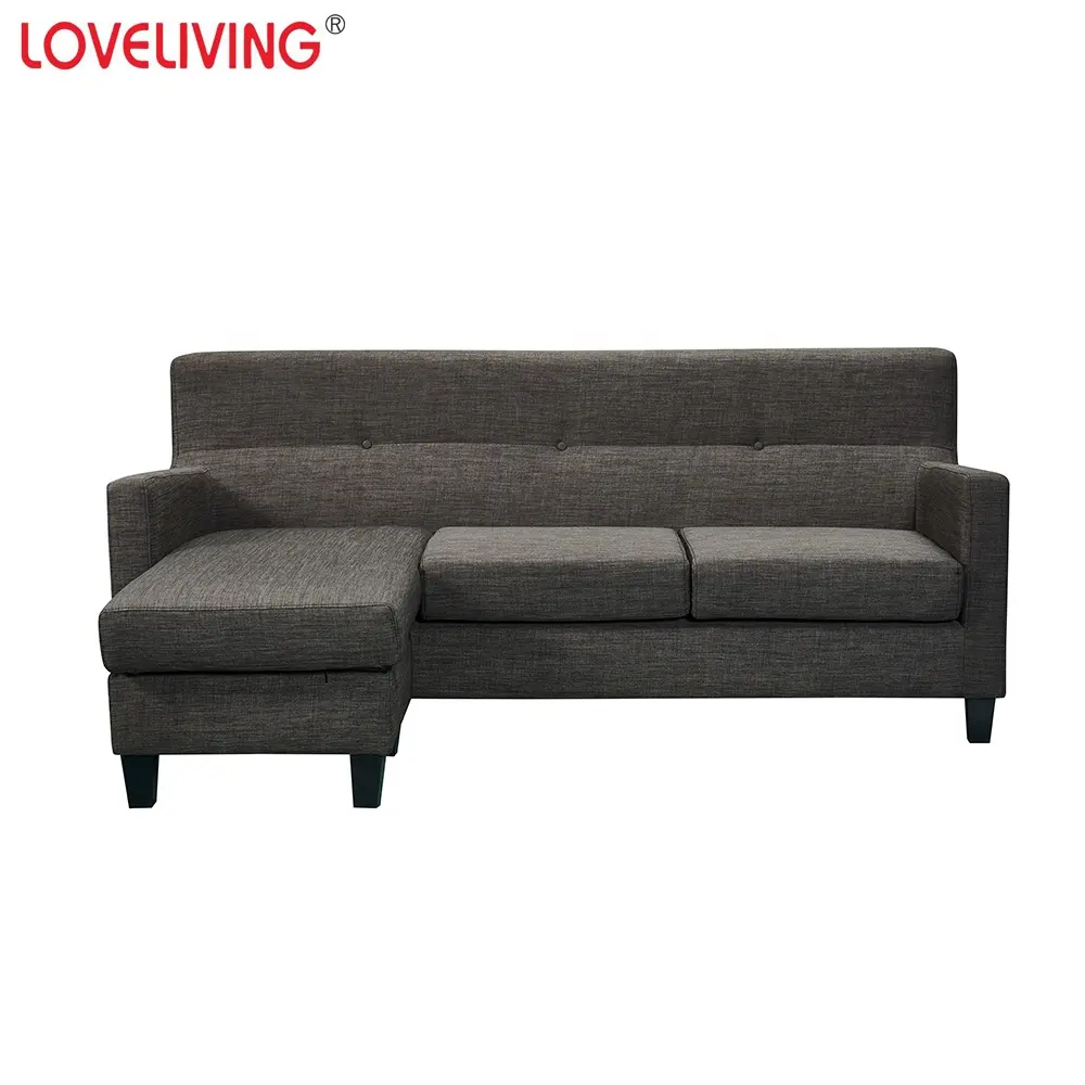 Reversibile in tessuto Imbottito Moderno Divano Componibile, Divano ad angolo, Divano Mobili Set Modern Living Room Furniture 2.35 54