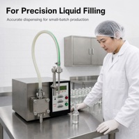 Machine de remplissage semi-automatique SINBON pour jus, bouteilles de 250 ml, remplisseuse à piston pour lait, eau, miel, crème