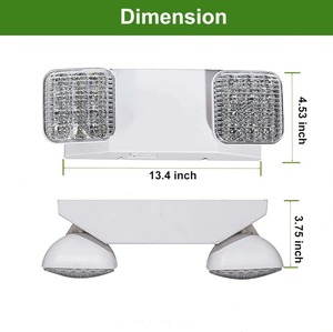 Accesorios de iluminación de emergencia LED con baterías de respaldo de 90 minutos Resistencia al fuego ABS Fuente de luz SMD Señales de salida de plástico - Product Image 4