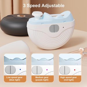 2 in 1 Rechargeable Automatic Rechargeable Electric <b>Nail</b> Clipper With LED Light Fingernail <b>Cutter</b> Polisher for <b>Baby</b> <b>Nail</b> <b>Cutter</b> - Product Image 6