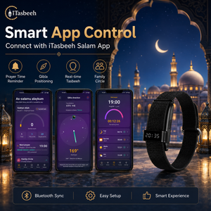 Bracelet Zikr Tasbeeh en acier inoxydable avec suivi du sommeil et moniteur de forme physique pour femmes musulmanes Ramadan - Product Image 2