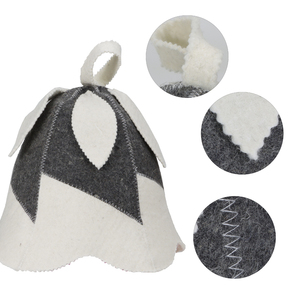 Gorro <span class=keywords><strong>de</strong></span> Sauna <span class=keywords><strong>de</strong></span> Lana Pura que se Abre como una Flor y Aísla el Calor como una Muralla <span class=keywords><strong>de</strong></span> Fortaleza - Product Image 3