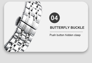 Montre-bracelet à quartz décontractée pour homme en acier inoxydable 9282 avec bracelet de 20 mm, de haute qualité, de marque originale - Product Image 6