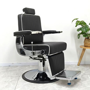 Chaise de Barbier Professionnelle Rotative Renforcée, Mobilier de Salon de Coiffure et Esthétique, Meilleure Vente pour Salons de Barbier - Product Image 1