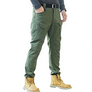Wholesale OEM Service <b>Lightweight</b> Mid Canvas Breathable Cargo Pants Men Women Anti-Wrinkle Straight Casual Plain Dyed 6 Pocket - Product Image 4