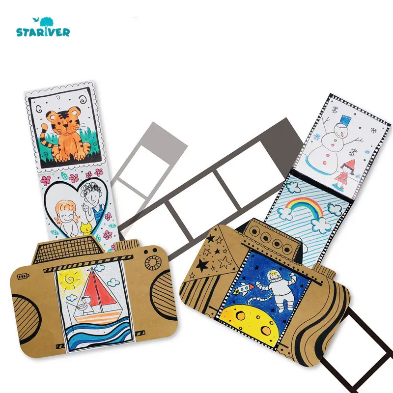 Draw a camera Paper Craft Paper for Kids DIY Arts and Crafts Projects arts crafts toys for kids