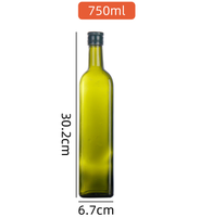 Stocké Mini Bouteille D'huile D'olive En Verre 50ML 100ML 250ML 500ML 750ML 1000ML Bouteilles D'huile En Verre Ambré