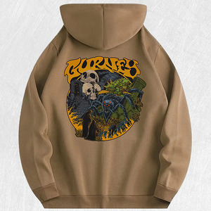 Streetwear personnalisé pour hommes sweat-shirt en éponge française pantalon de survêtement et sweat à capuche ensemble sweat à capuche évasé lourd - Product Image 5