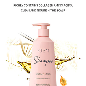 Shampooing capillaire végan biologique pour <span class=keywords><strong>cheveux</strong></span> secs, réparateur de collagène, anti-frisottis, nourrissant, lissant à la kératine, ensemble de soins capillaires unisexe - Product Image 3