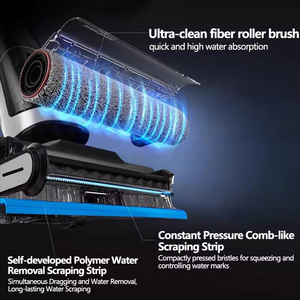 <span class=keywords><strong>Aspirateur</strong></span> à main <span class=keywords><strong>Dreame</strong></span> H30 Ultra Mix 5-en-1 pour usage domestique, sec et humide, 100 ℃   Lavage à l'eau chaude 180 °   Nettoyage des sols à plat - Product Image 3