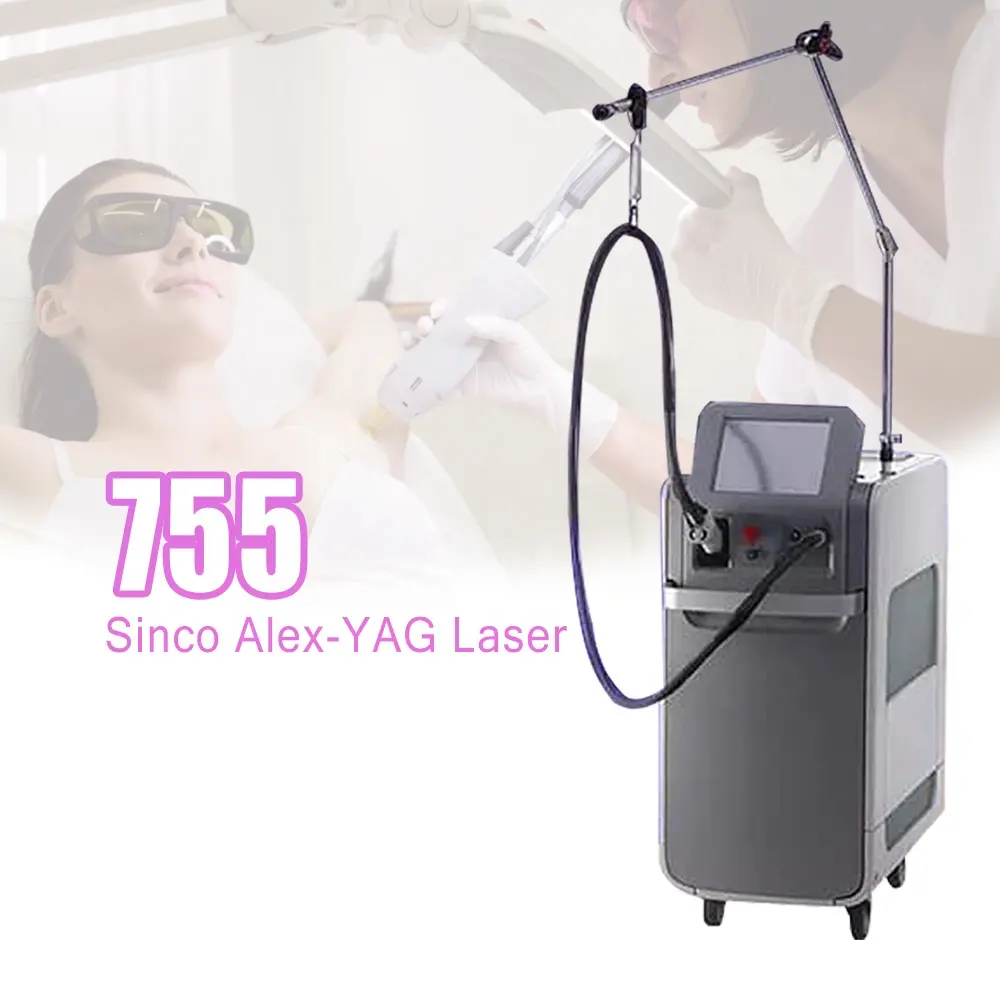 2022 новейший 1064 нм Nd Yag лазер для удаления волос Alex Nd Yag лазер 755 нм криогенный александритовый лазер