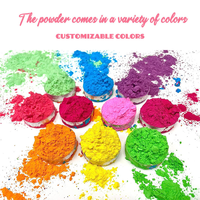 Canon à confettis pour festivals et fêtes, Poudre Holi rose, Poudre de couleur, Poudre de révélation de sexe pour bébé